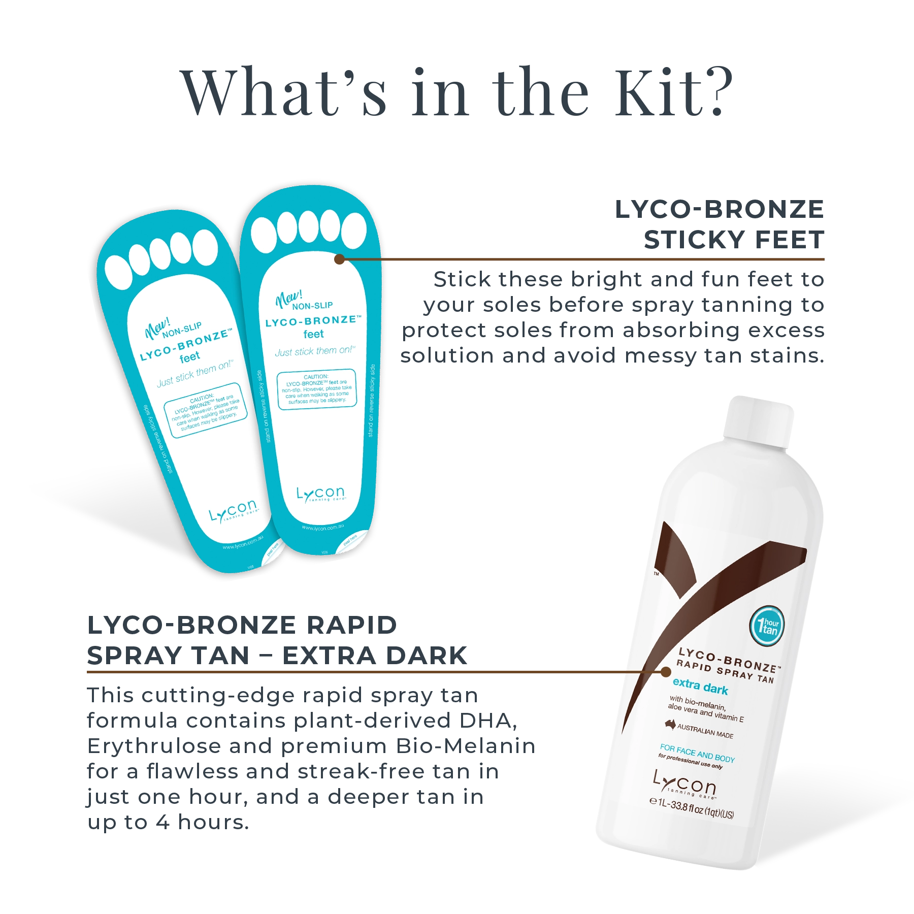 LYCO-BRONZE Professional Spray Tan Kit