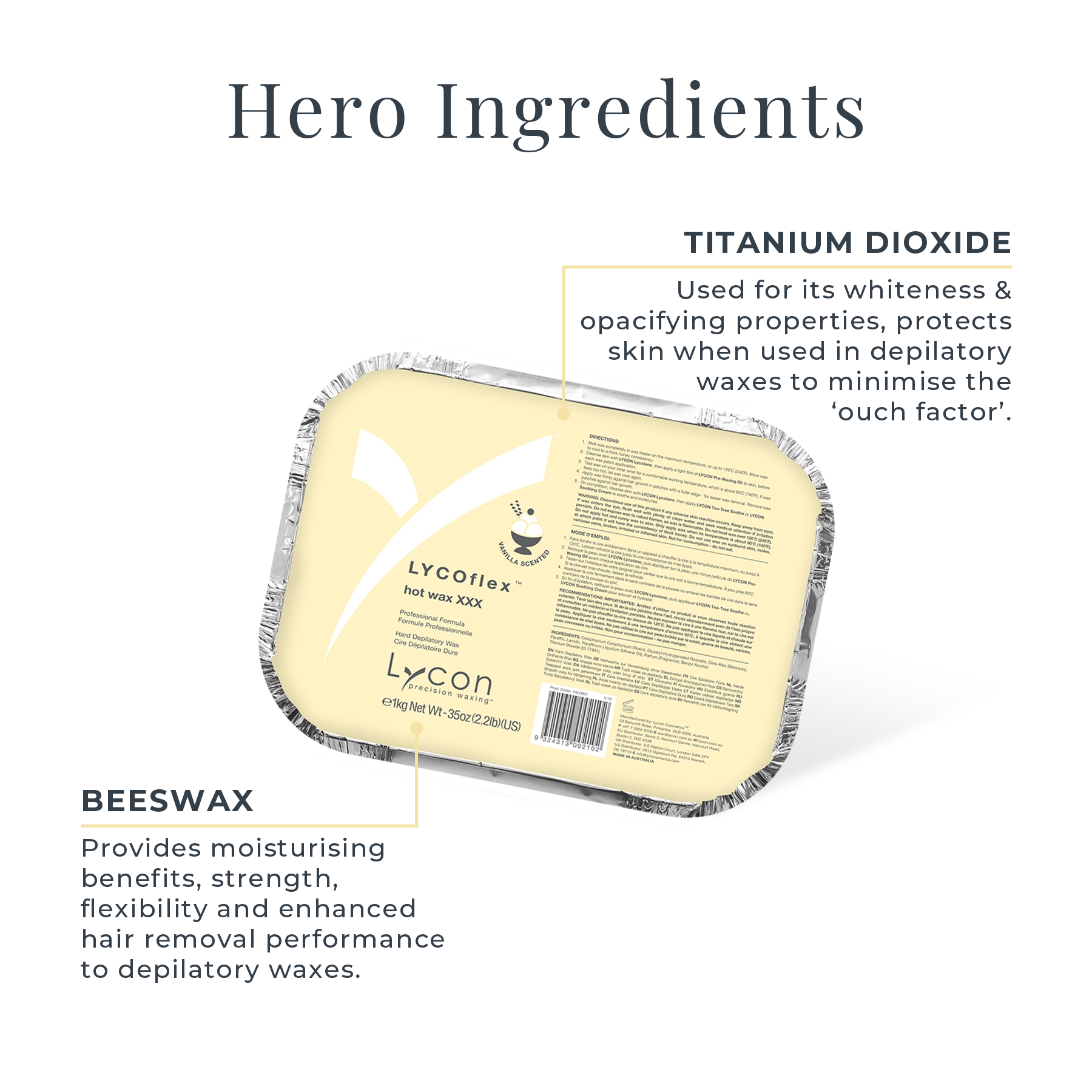 LYCOflex Hot Wax Key Ingredients