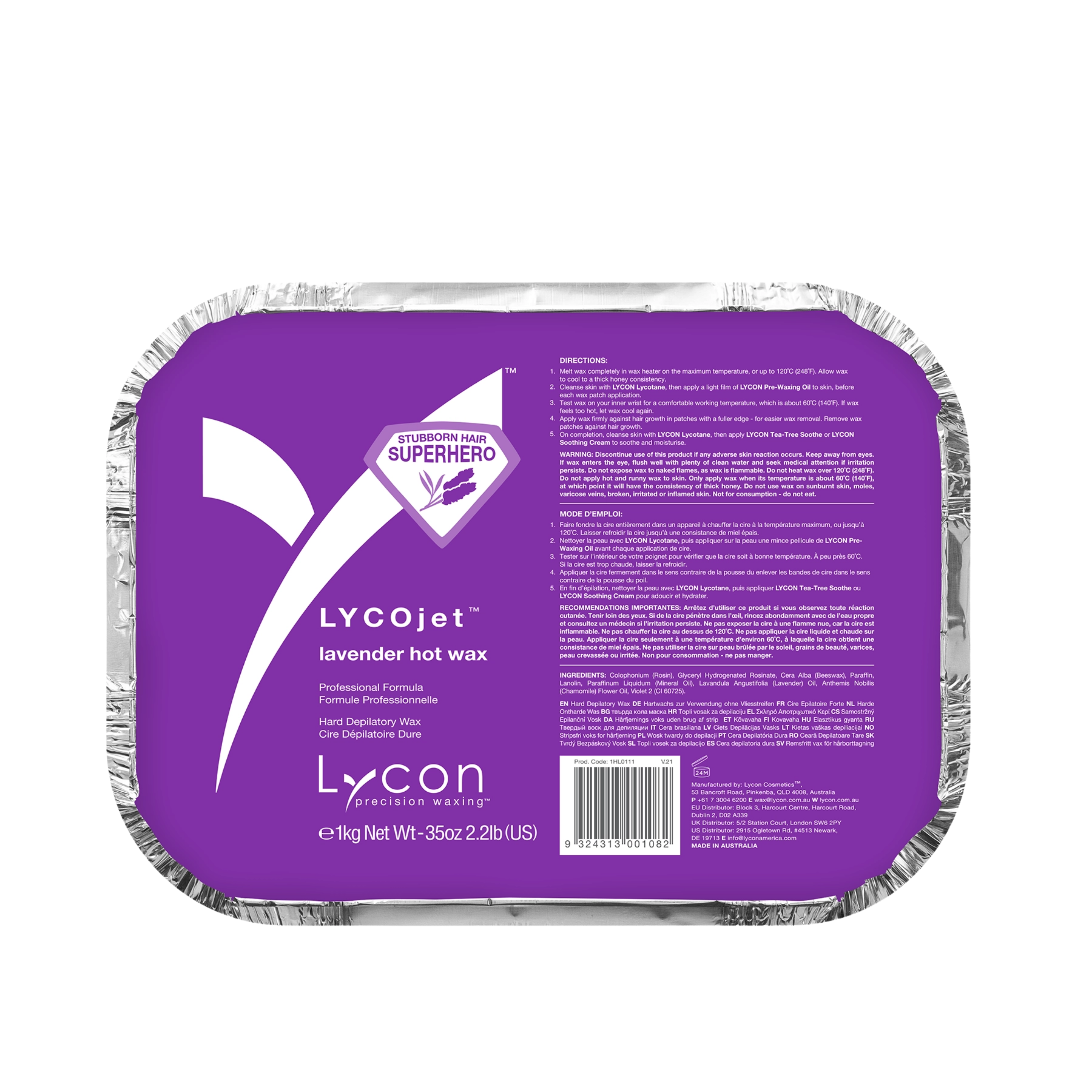 LYCOjet Lavender Hot Wax