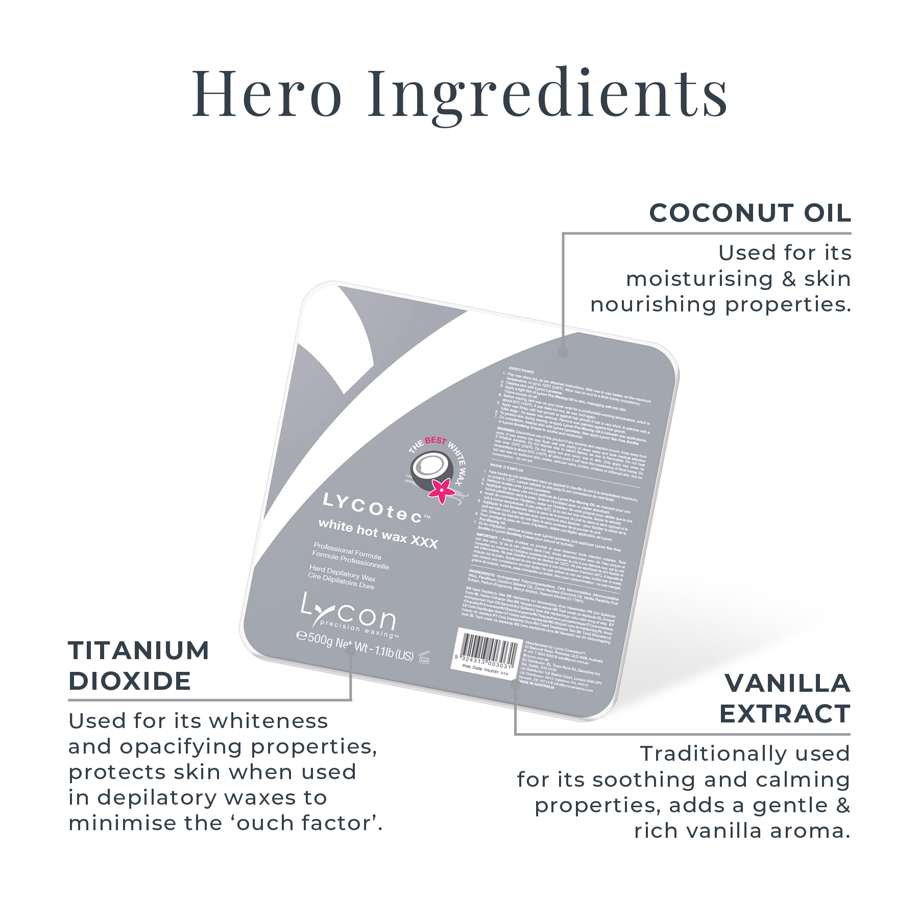 LYCOtec White Hot Wax Key Ingredients