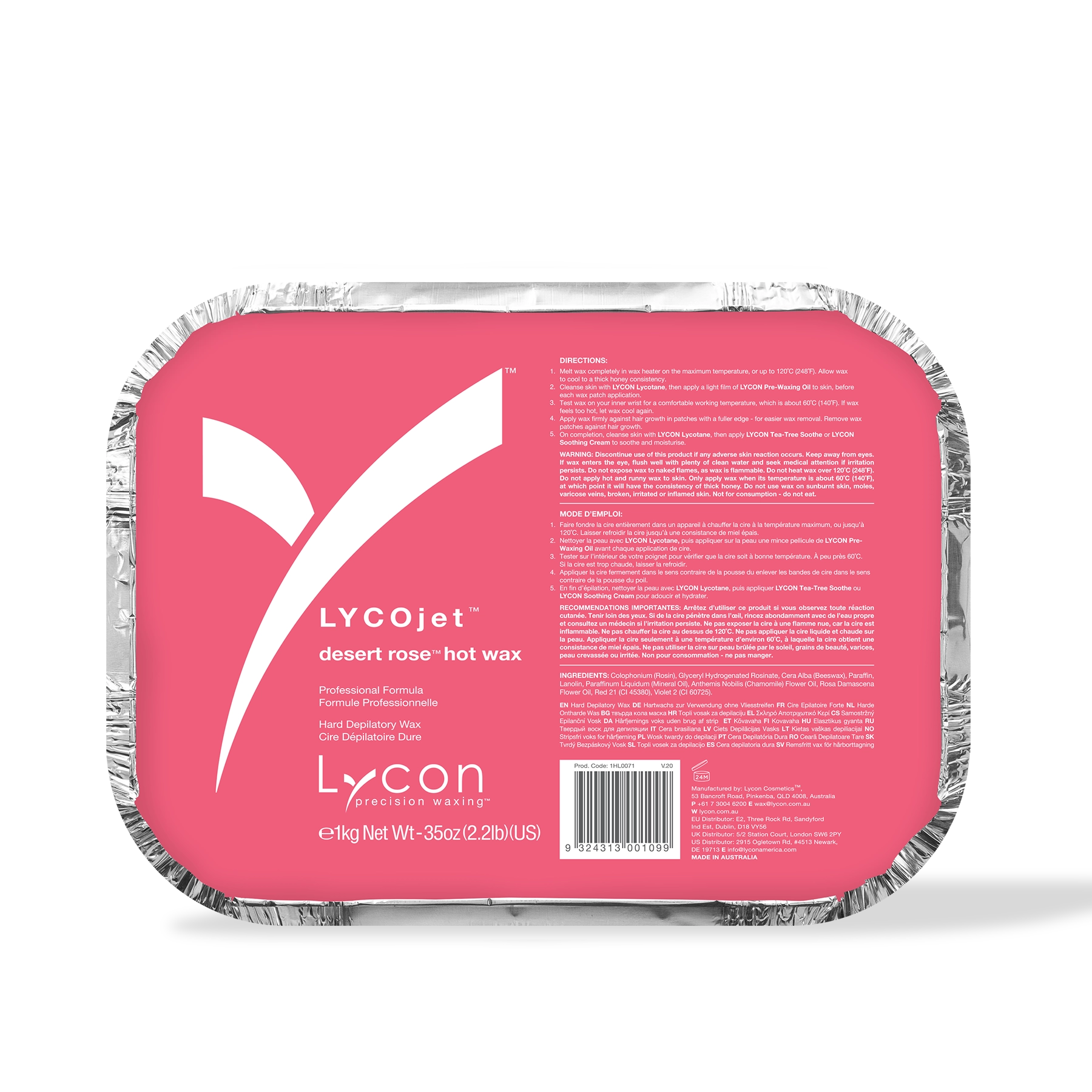 LYCOjet Desert Rose Hot Wax