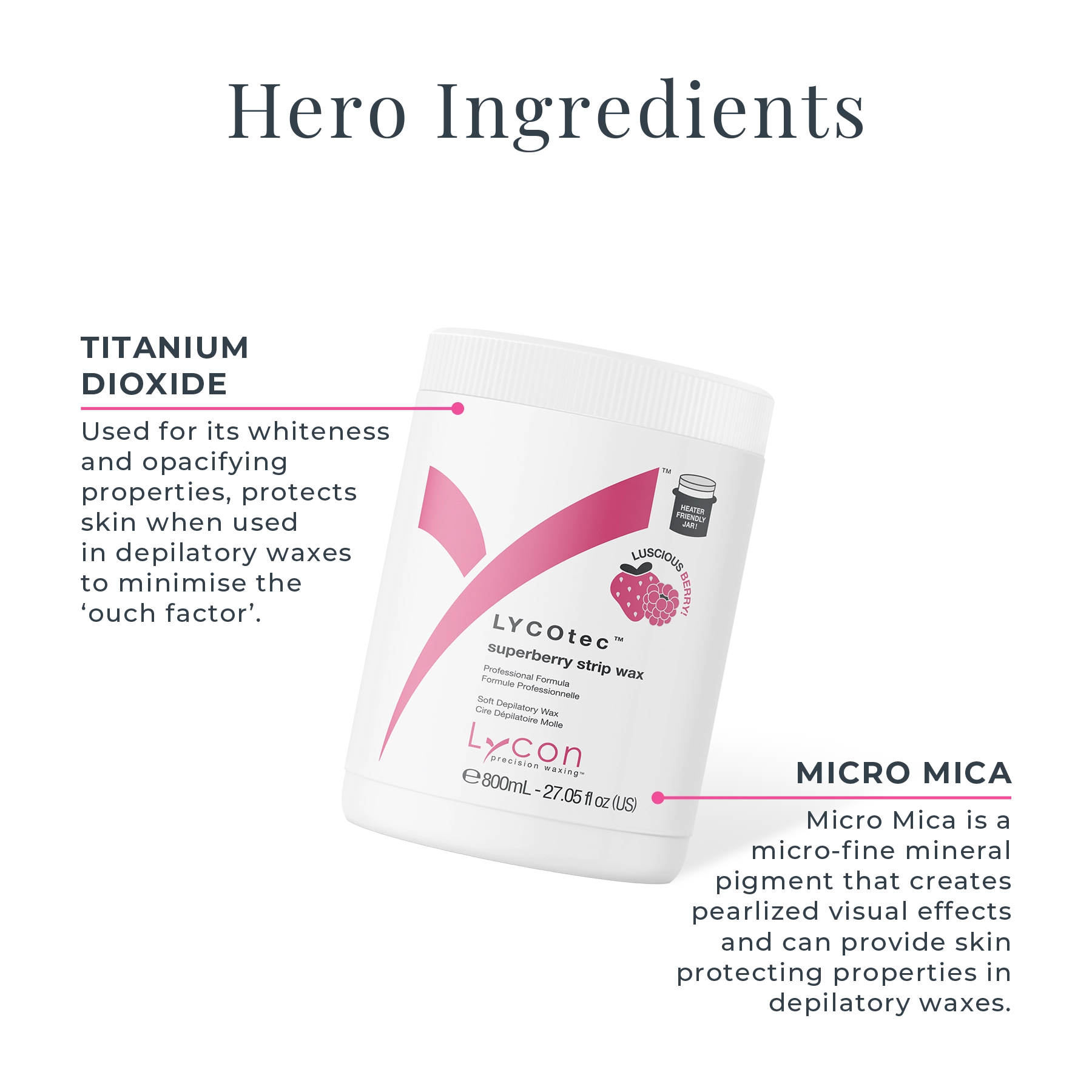 LYCOtec Superberry Strip Wax Key Ingredients