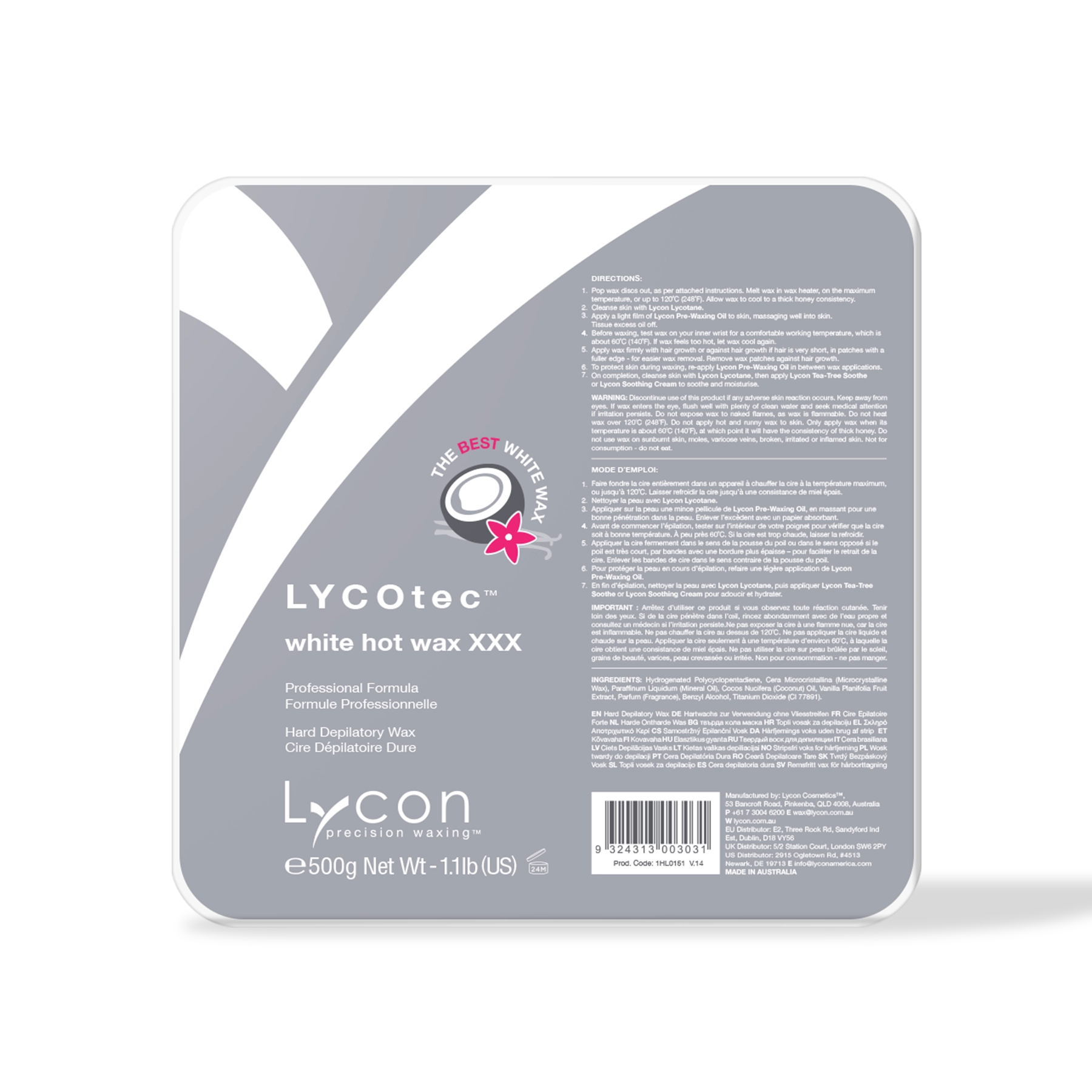 LYCOtec White Hot Wax