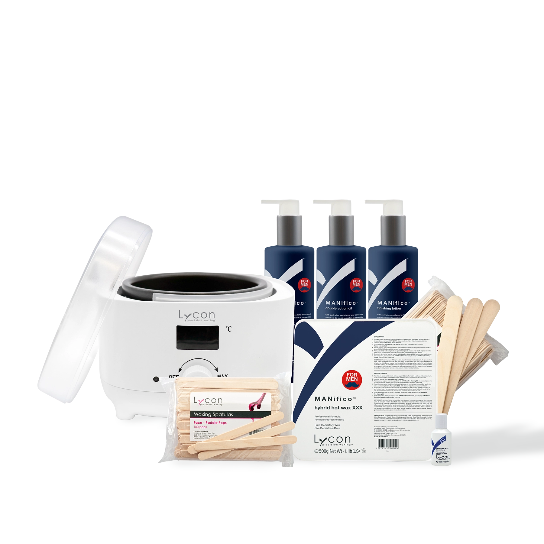 MANifico Professional Waxing Kit
