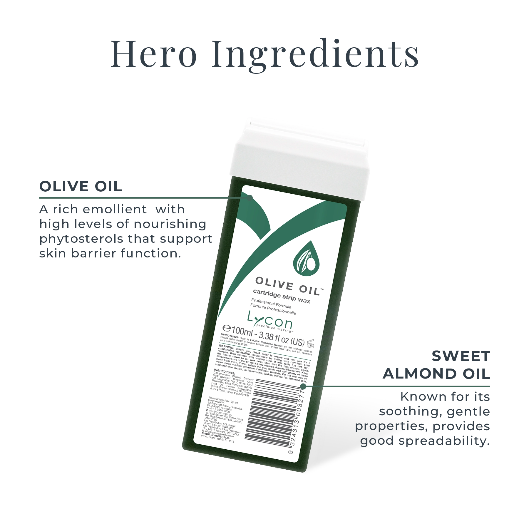 Olive Oil Strip Wax Cartridge
