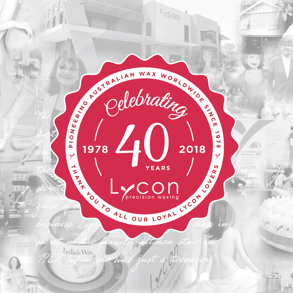 Image of LYCON badge celebrating 40 years of business