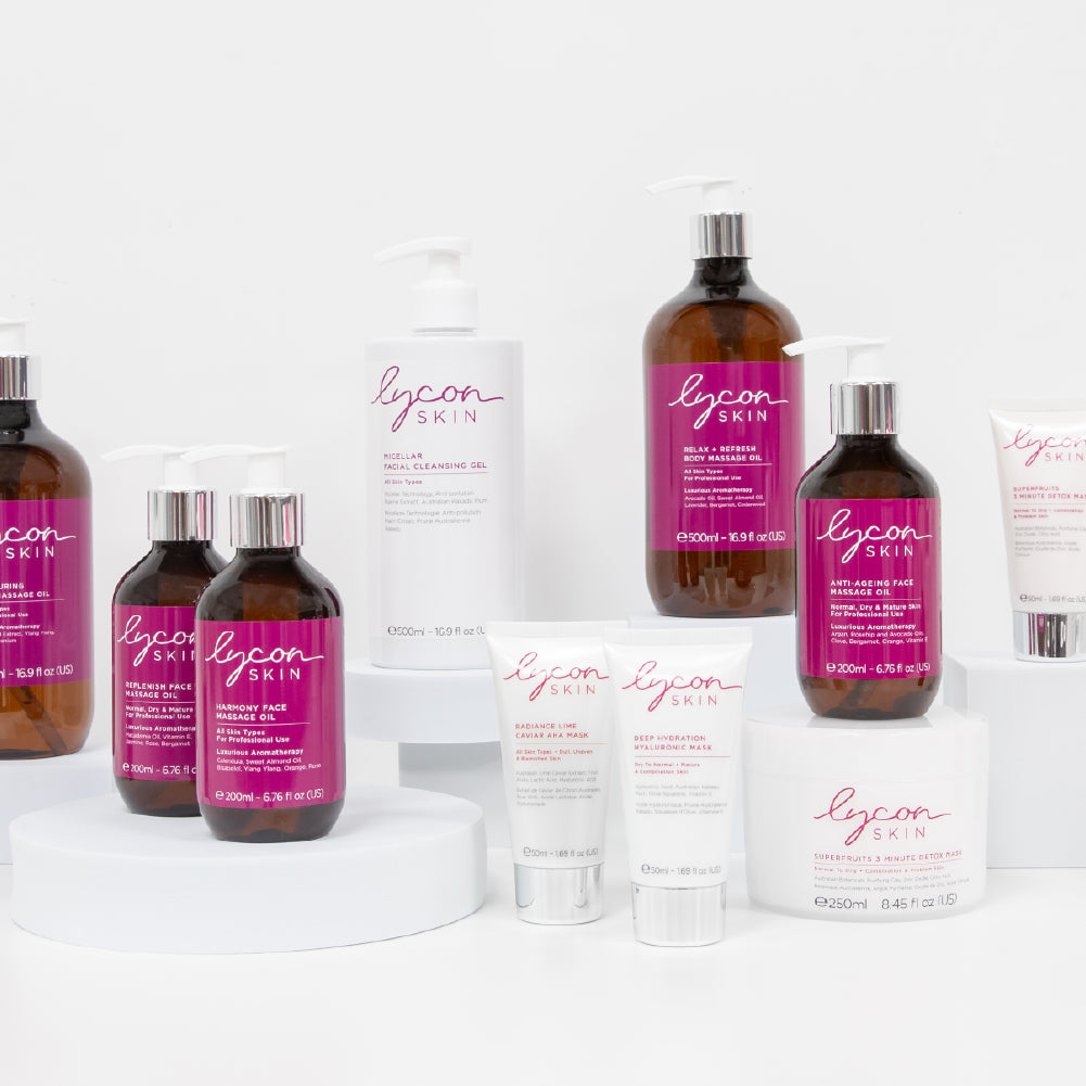Photo of the LYCON Skin range of products