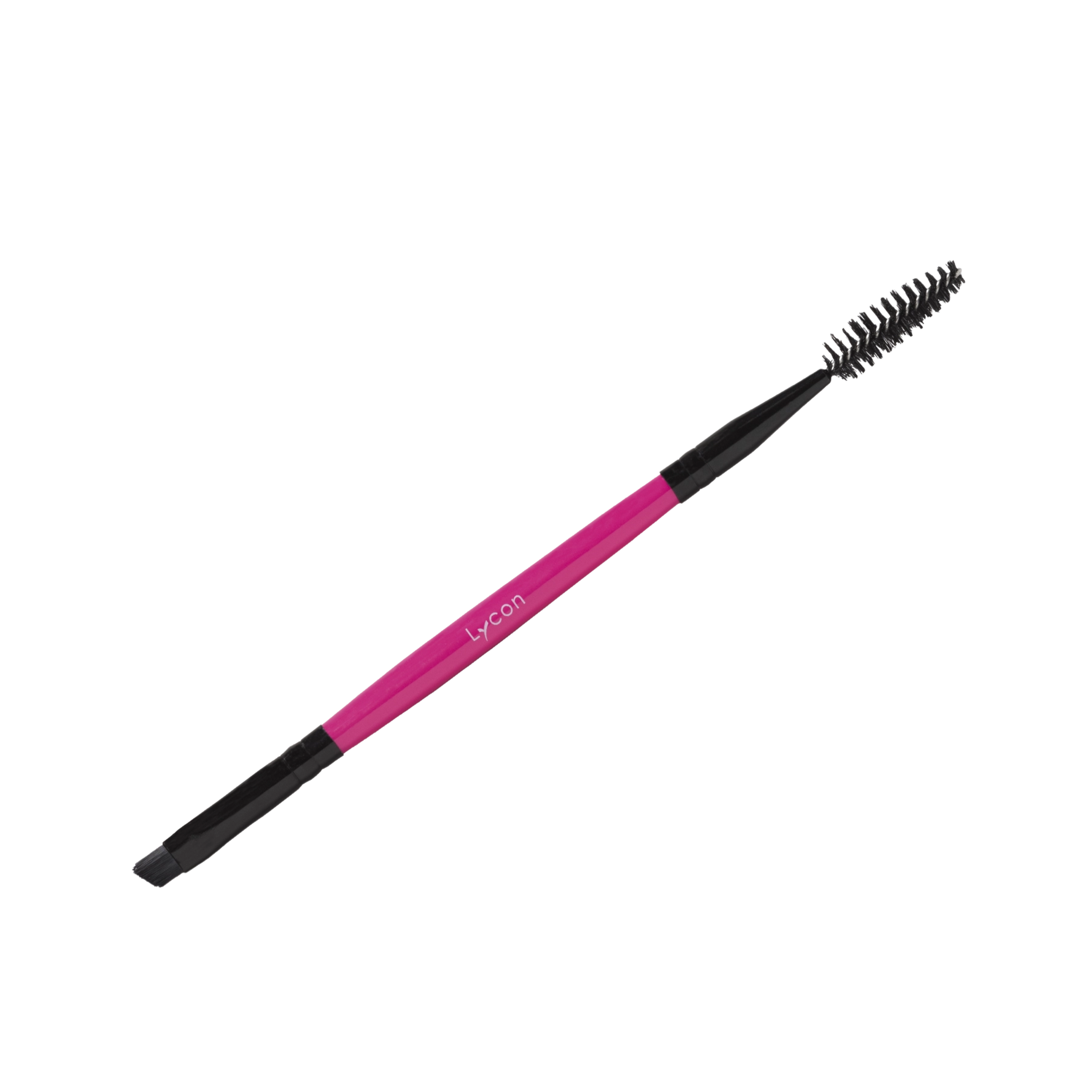 Dual-Ended Eyebrow Brush (Pink)