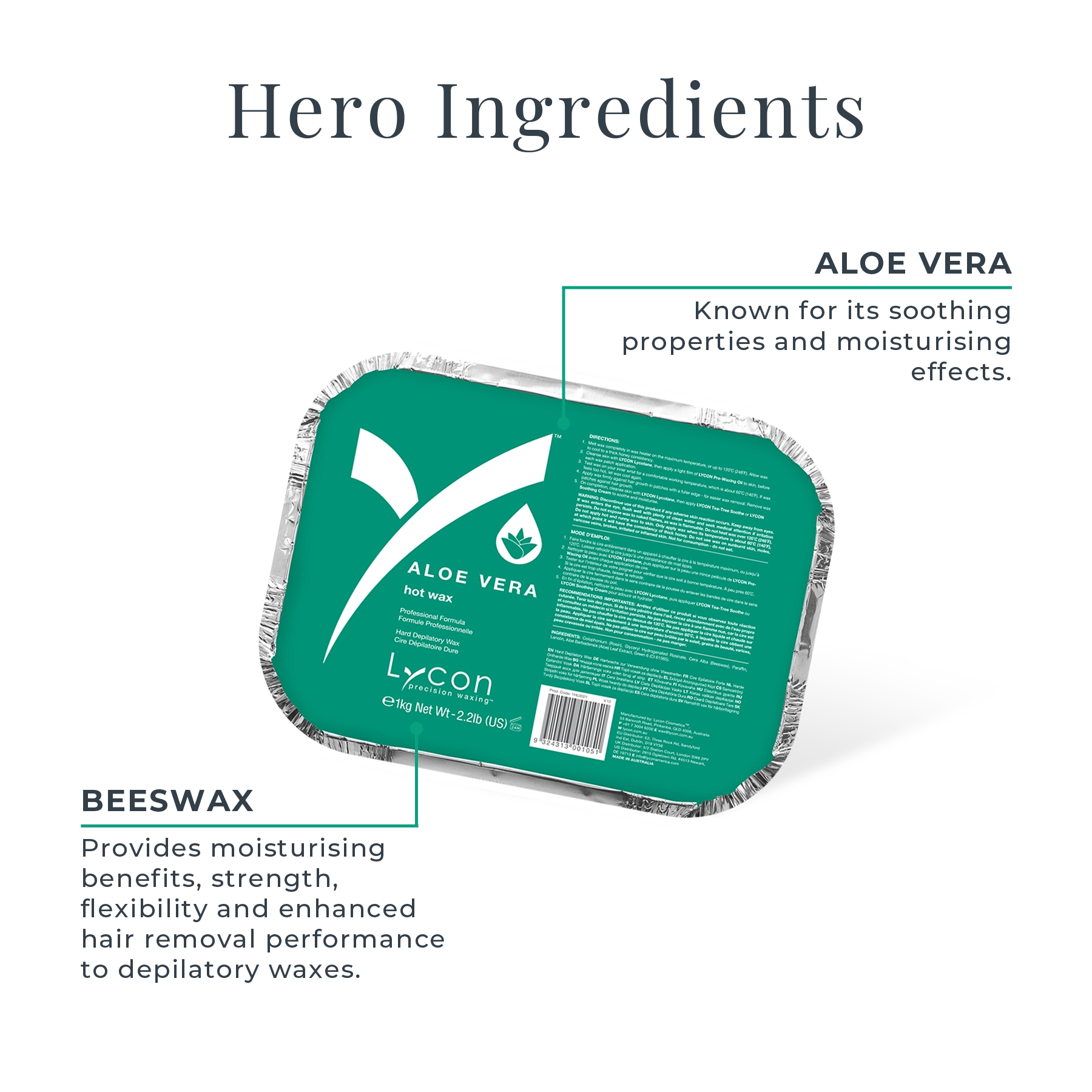 Aloe Vera Hot Wax Key Ingredients