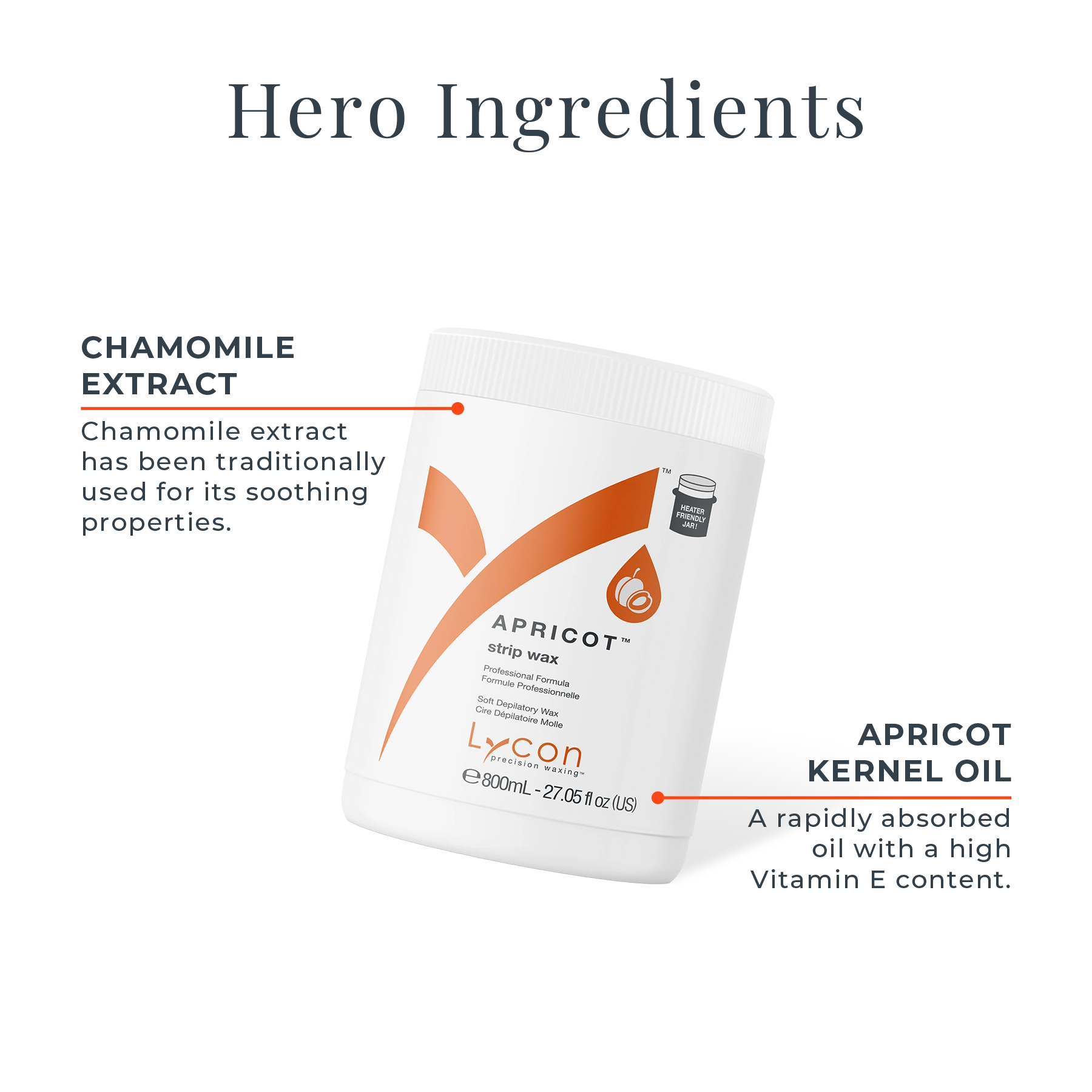 Apricot Strip Wax Key Ingredients