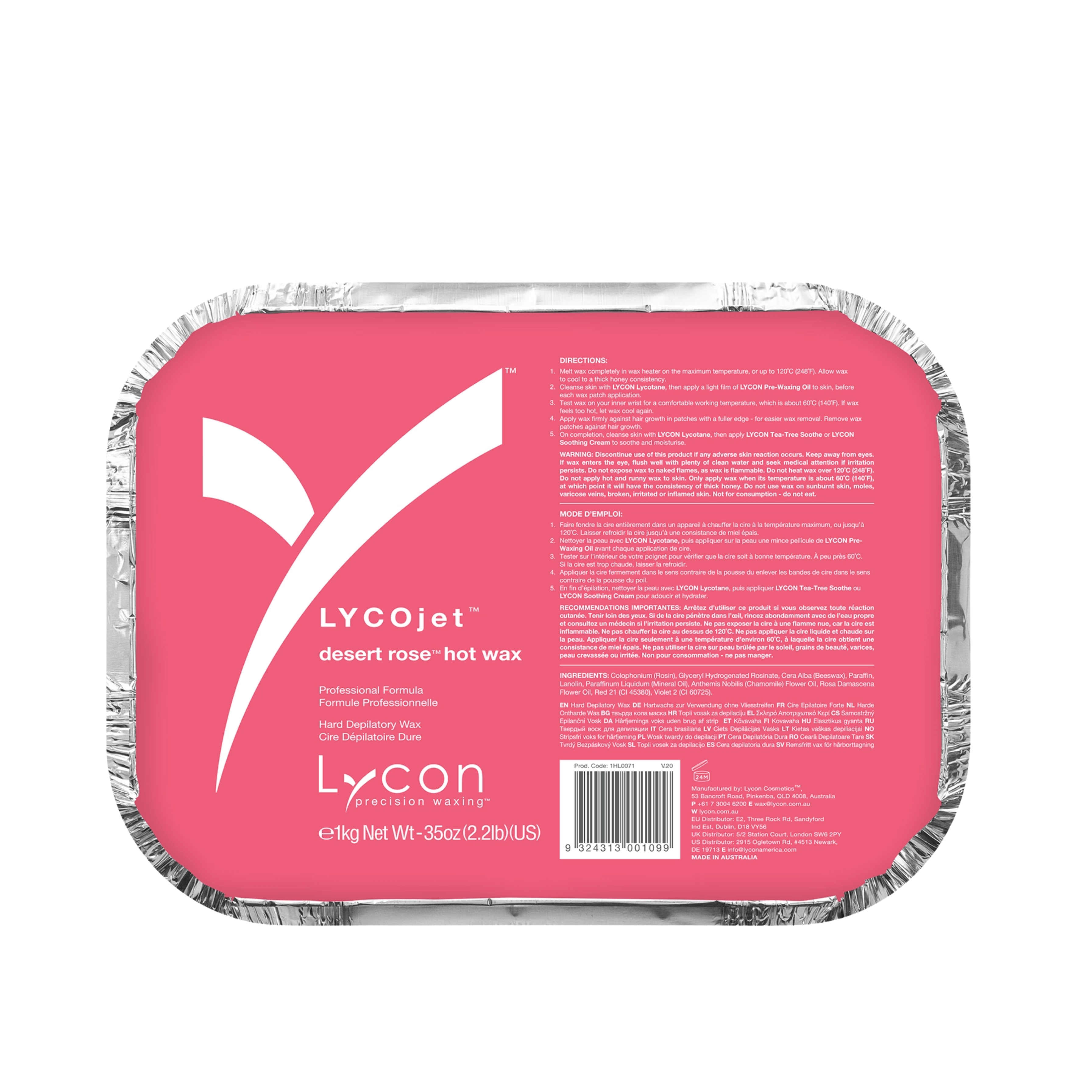 LYCOjet Desert Rose Hot Wax