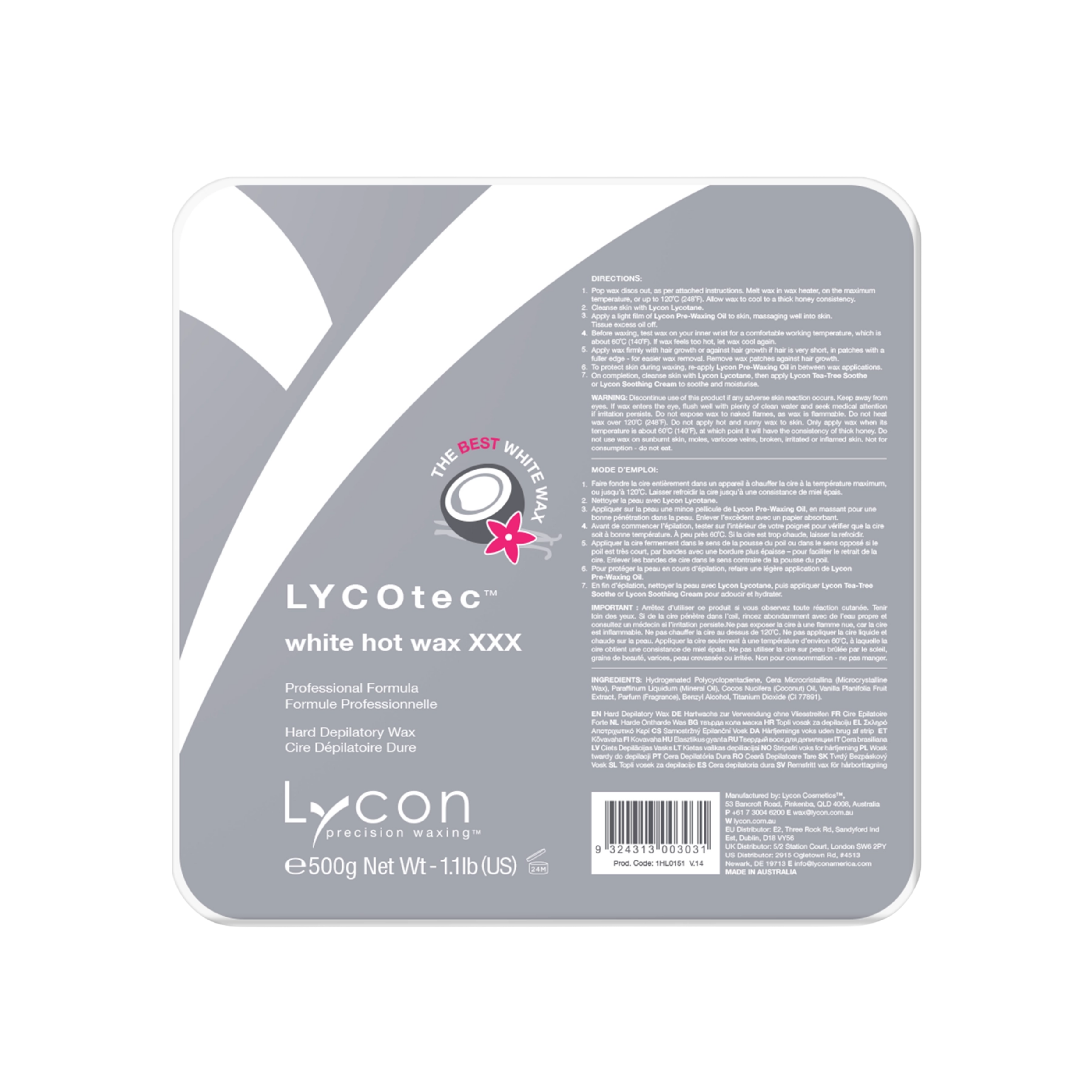 LYCOtec White Hot Wax XXX - Film Wax