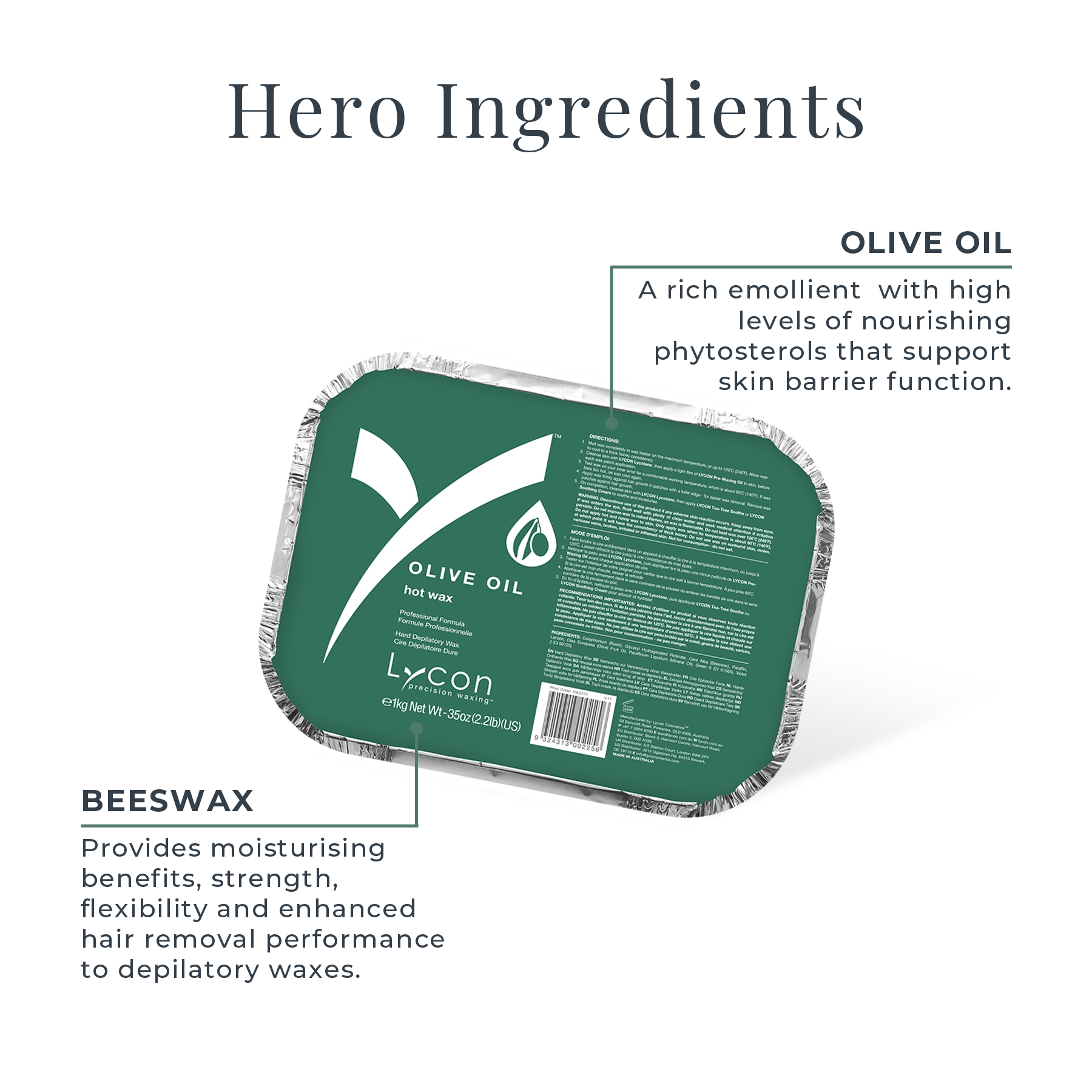 Olive Oil Hot Wax Key Ingredients