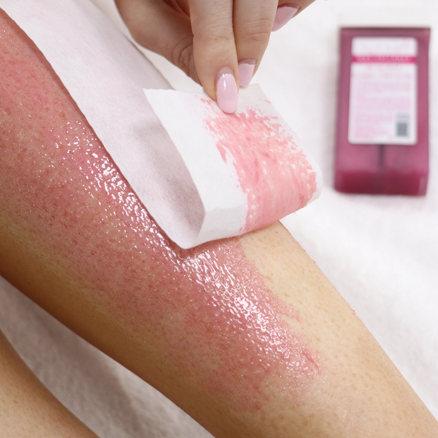Wax-cellence waxing strip removal