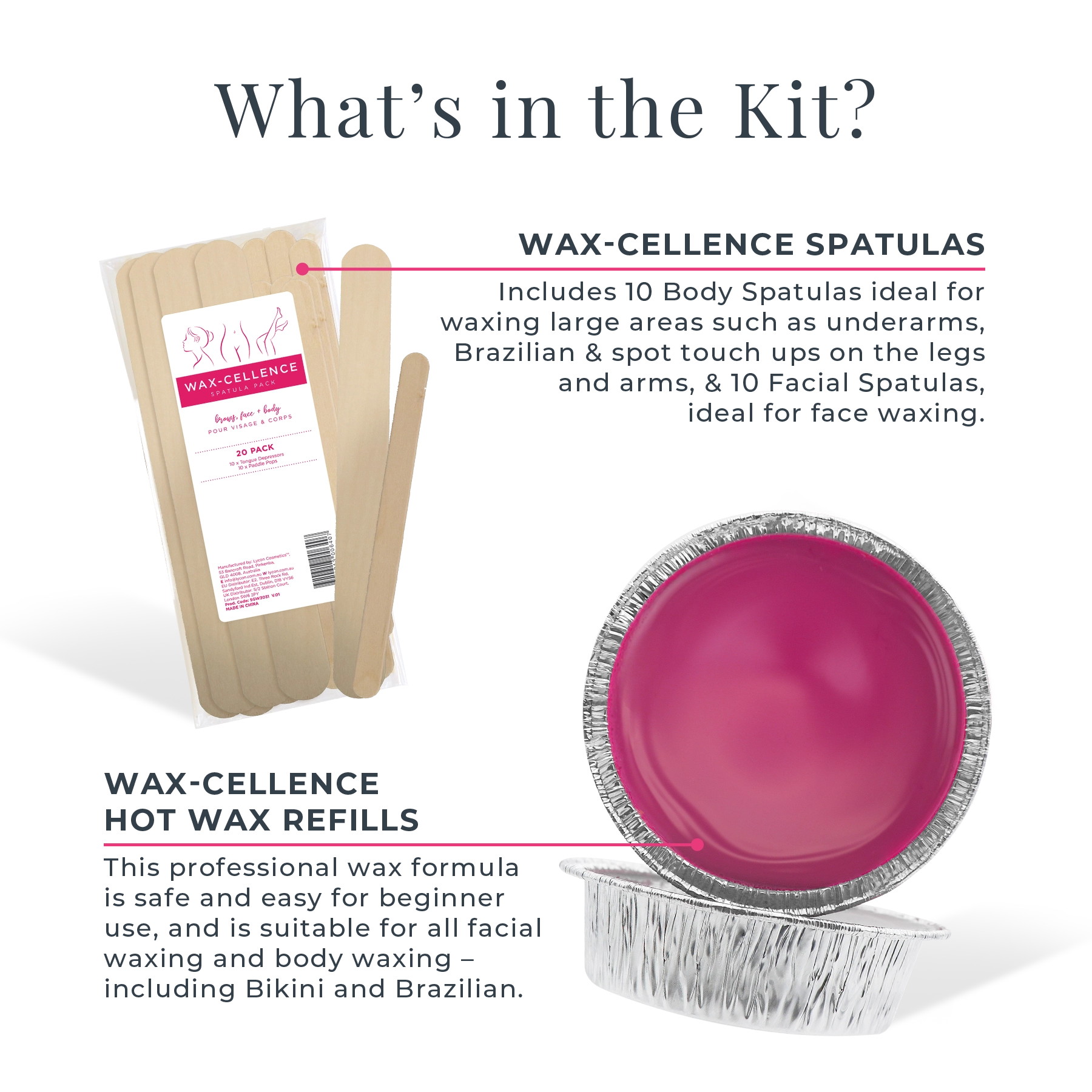 Wax-cellence Deluxe Home Waxing Kit
